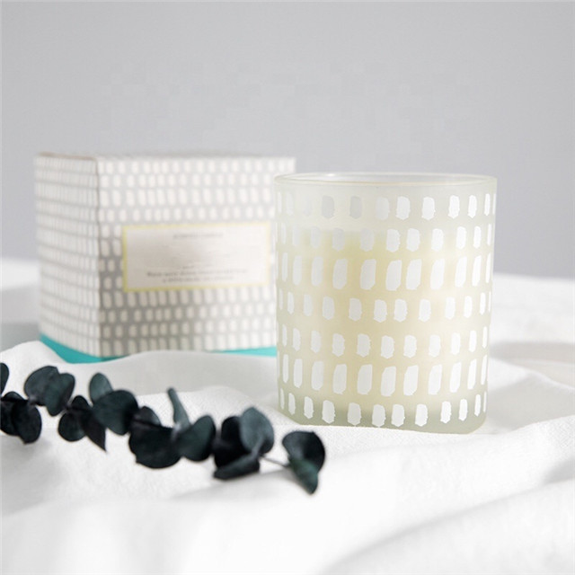 Custom Creative Frosted White Candle Holder
