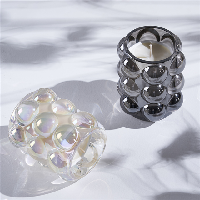 High Borosilicate Coloured Candel Jar Decorative