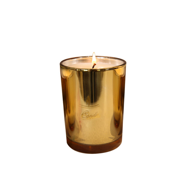  Heat Resistant Plating Gold Candle Jar