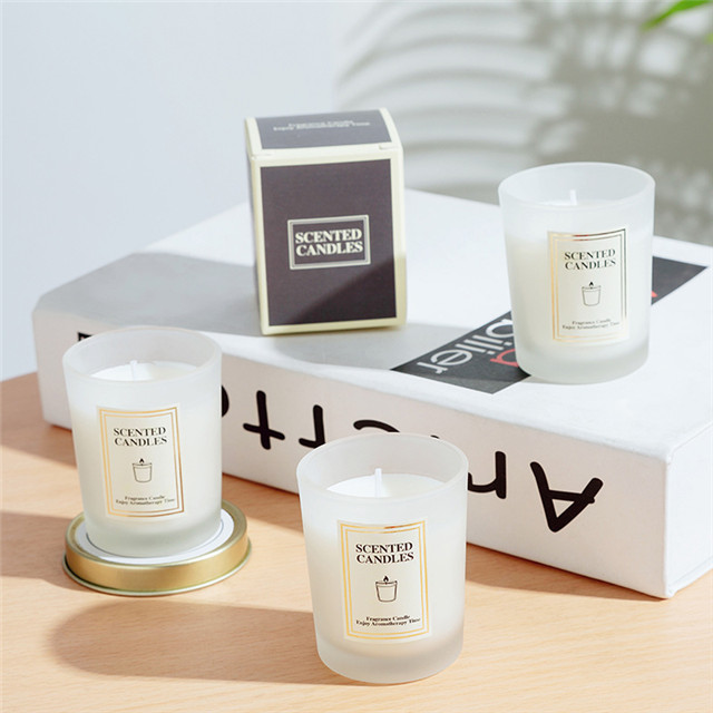 Luxury Heat Resistant Frosted Candle Jar 