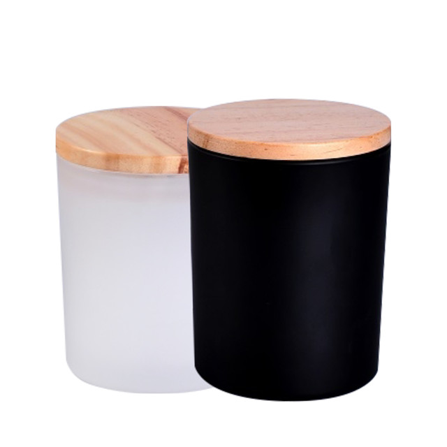 Large Matte Gift Black Candle Jar