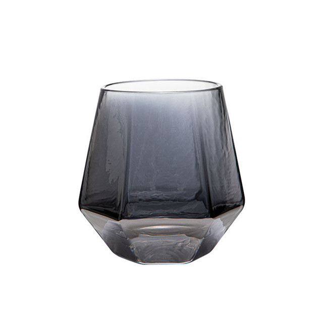 Personalized Orange Reusable Diamond Glass Cup
